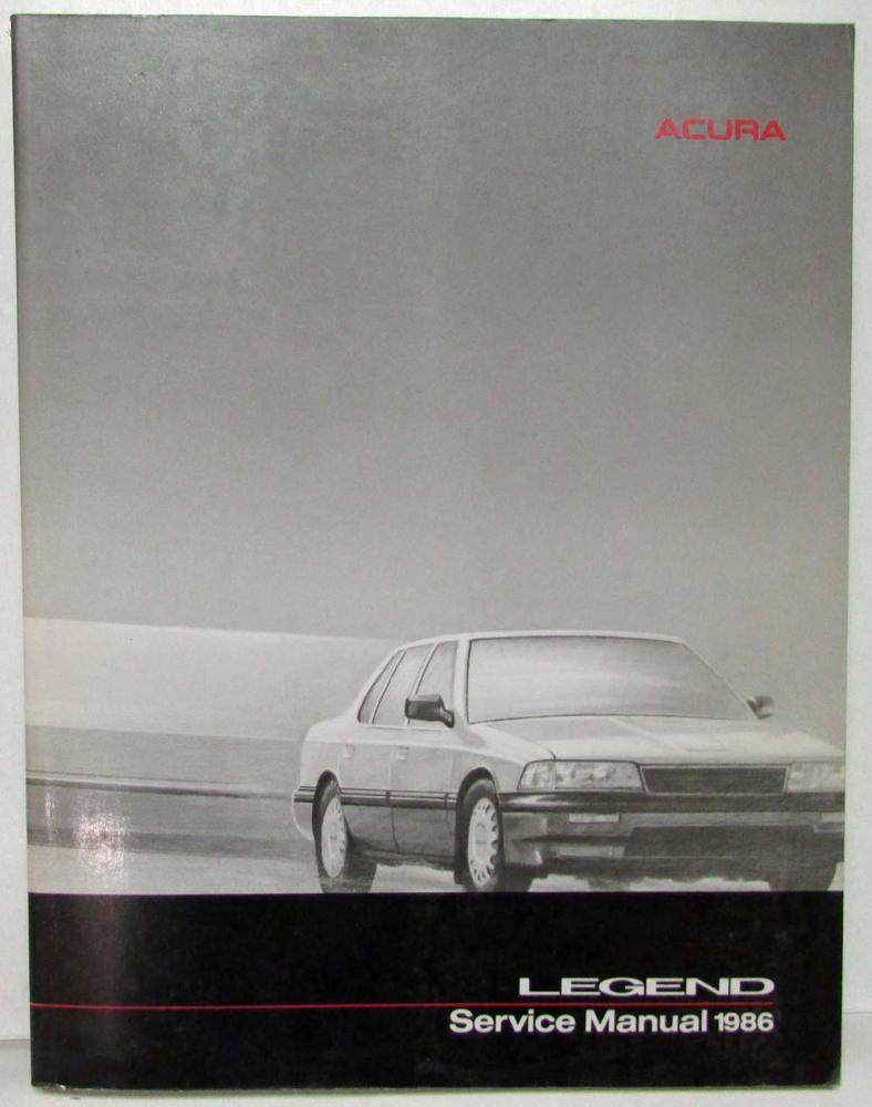 1986 Acura Legend Service Shop Repair Manual