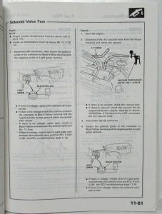 1986 Acura Legend Service Shop Repair Manual