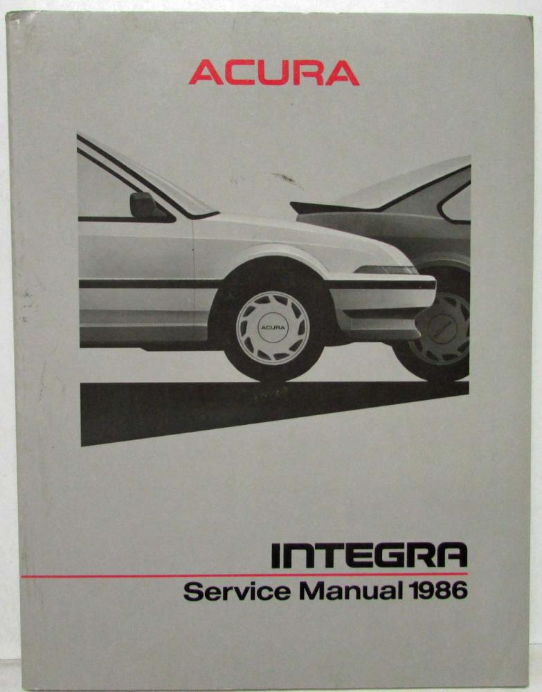 1986 Acura Integra Service Shop Repair Manual