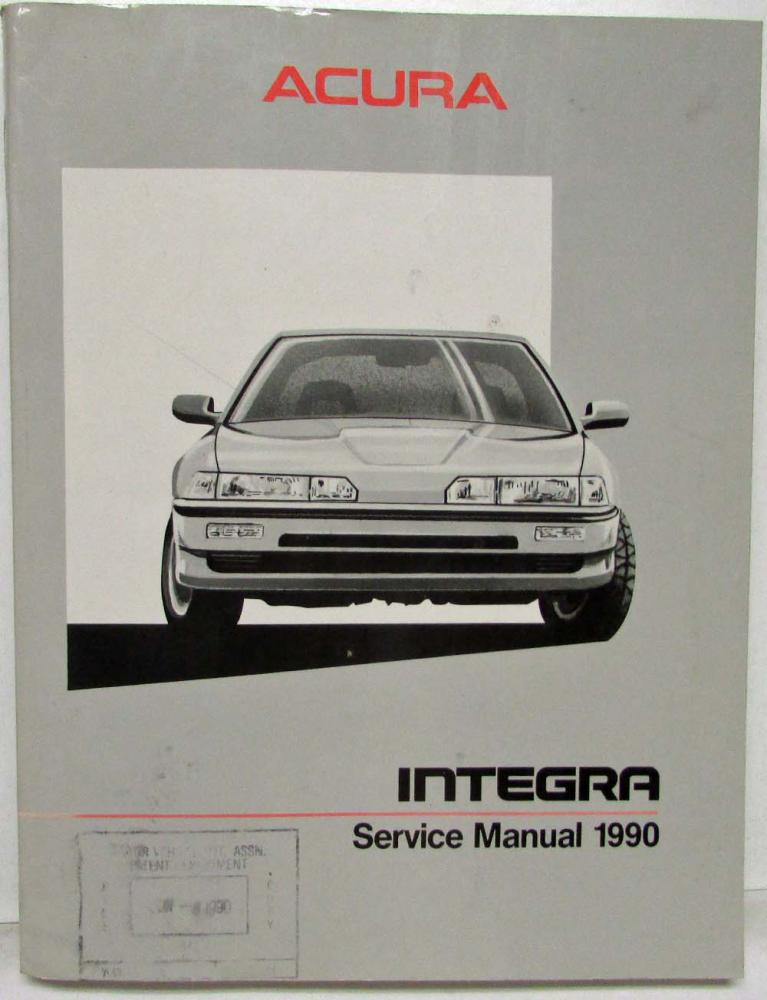 1990 Acura Integra Service Shop Repair Manual