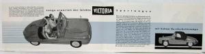 1958 Victoria Sportwagen 250 Sales Brochure - German Text