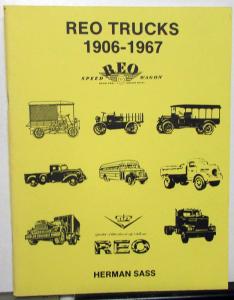 1906-1967 Reo Trucks Historical Reference Book By Herman Sass Info Data