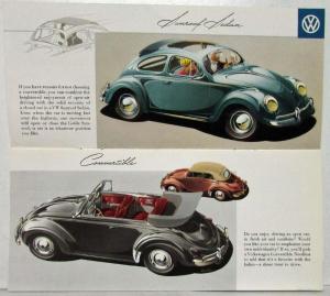 1958 VW Owning a Volkswagen is Like Being in Love Sales Brochure