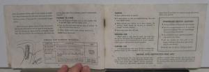 1965 Chevrolet Corvair Owners Manual Original 500 Monza Corsa