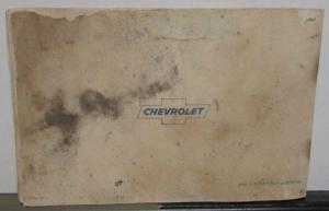 1965 Chevrolet Corvair Owners Manual Original 500 Monza Corsa