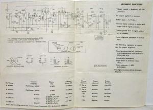 1958-1961 VW Automatic Radio Owners Guide - Instructions - Schematic - Part List