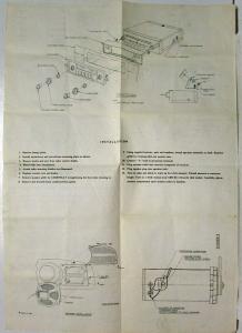 1958-1961 VW Automatic Radio Owners Guide - Instructions - Schematic - Part List