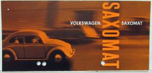 1960-1964? Volkswagen Saxomat Transmission Sales Folder - Dutch Text
