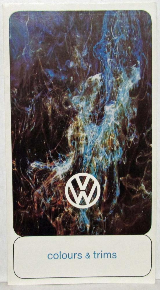 1966 Volkswagen Colours and Trim Sales Folder - UK Market