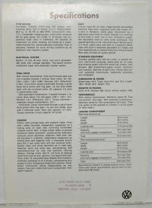 1968 VW Squareback Sedan Member of the Family & Business Machine Sales Folder