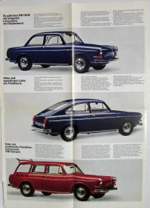 1970 VW 1600 with New Profile Sales Folder - German Text