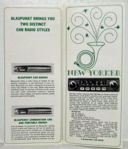 1970 Volkswagen and Blaupunkt Made for Each Other Sales Folder