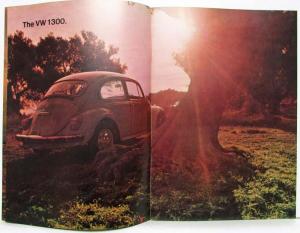 1971 VW The Beetles Yellow Cover Sales Brochure - UK Market