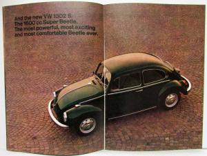 1971 VW The Beetles Yellow Cover Sales Brochure - UK Market