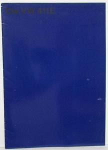 1971 Volkswagen 411E Dark Blue Cover Sale Brochure - German Text