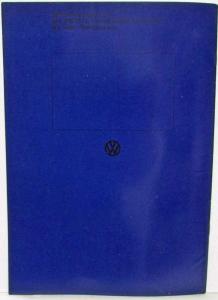 1971 Volkswagen 411E Dark Blue Cover Sale Brochure - German Text