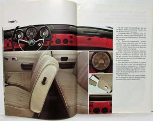 1971 Volkswagen Die VW 1600 Red Cover Sales Brochure - German Text