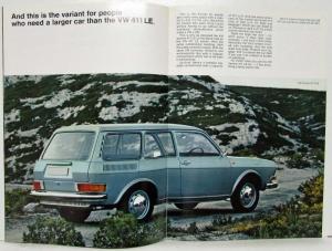 1971 Volkswagen The VW 411LE Dark Blue Cover Sale Brochure - UK Market