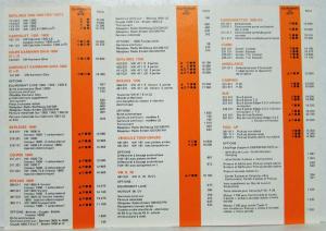 1971 VW October Price Sheet - French Text