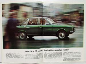 1972 VW Der K70 Pink Cover Sales Brochure