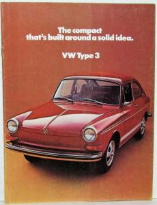 1972 VW Type 3 Compact Built Around a Solid Idea Sales Folder