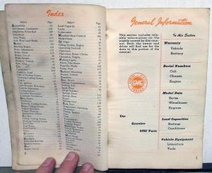 1947 GMC Truck 100-470 Models Owners Manual Light & Medium Duty Care & Op