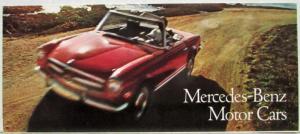 1968 Mercedes-Benz Dealer Sales Brochure Folder 220 250 280 300 600 Full Line