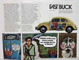 1973 VW Small World Volkswagen Owners Publication - Spring Edition - The Thing
