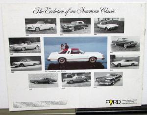 1977 Ford Thunderbird Dealer Sales Brochure Folder With Invitation Original