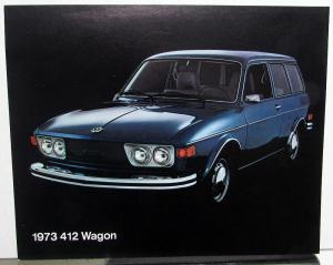 1973 VW Volkswagen 412 Wagon Spec Sheet