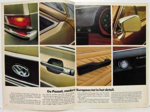 1973 VW De Passat Sales Brochure - Dutch Text and Market