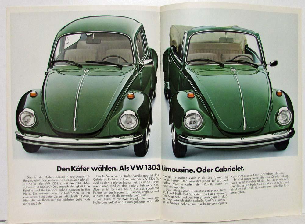 Volkswagen Kafer 1200 L 1981-82 German Market Sales Brochure