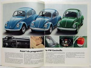 1973 VW Le Programme Full Line Sales Brochure - French Text