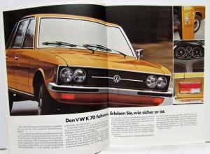 1973 VW Der K70 Pink Cover Sales Brochure