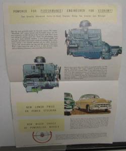 1954 Chevrolet Bel Air Two Ten One Fifty Convertible Color Sales Folder Original