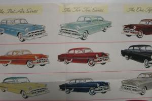1954 Chevrolet Bel Air Two Ten One Fifty Convertible Color Sales Folder Original