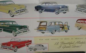 1954 Chevrolet Bel Air Two Ten One Fifty Convertible Color Sales Folder Original