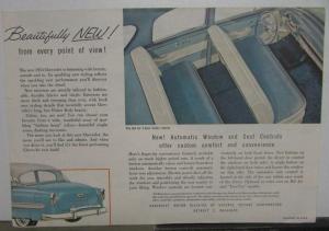 1954 Chevrolet Bel Air Two Ten One Fifty Convertible Color Sales Folder Original