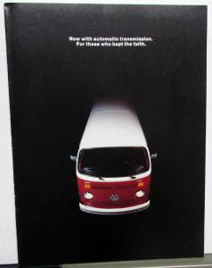 1973 Volkswagen Station Wagon Bus Campmobile Dealer Sales Brochure Original