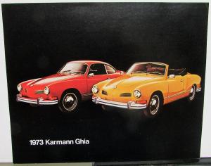 1973 VW Volkswagen Karmann Ghia Spec Sheet