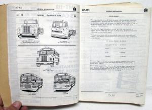 1966 1967 1968 International Truck Dealer Parts Catalog Book MT-112 FD SB C G H