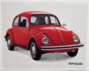 1974 VW Beetle Spec Sheet