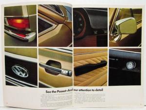 1974 VW Passat Orange Cover Sales Brochure - UK Market