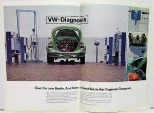 1974 VW Beetle Yellow Cover Sales Brochure - UK Market