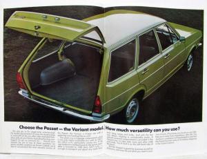 1974 VW Passat A New Kind of Volkswagen Sales Brochure - UK Market