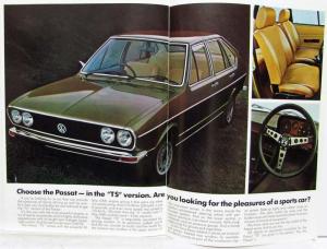 1974 VW Passat A New Kind of Volkswagen Sales Brochure - UK Market