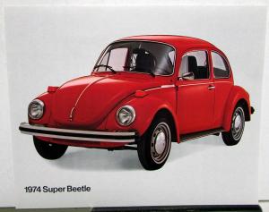 1974 VW Super Beetle Spec Sheet