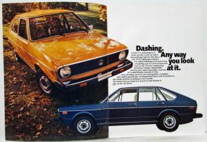 1974 VW Dasher A Completely New Kind of Volkswagen Sales Brochure