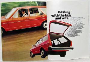 1974 VW Dasher A Completely New Kind of Volkswagen Sales Brochure