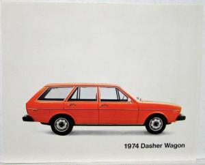 1974 VW Dasher Wagon Spec Sheet
